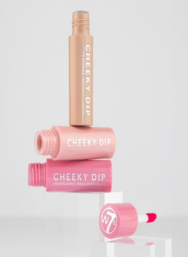 W7 Cheeky Cheeks Gift Set - Liquid Blusher & Bronzer Trio - Radiant Glow Makeup Gift - Image 5